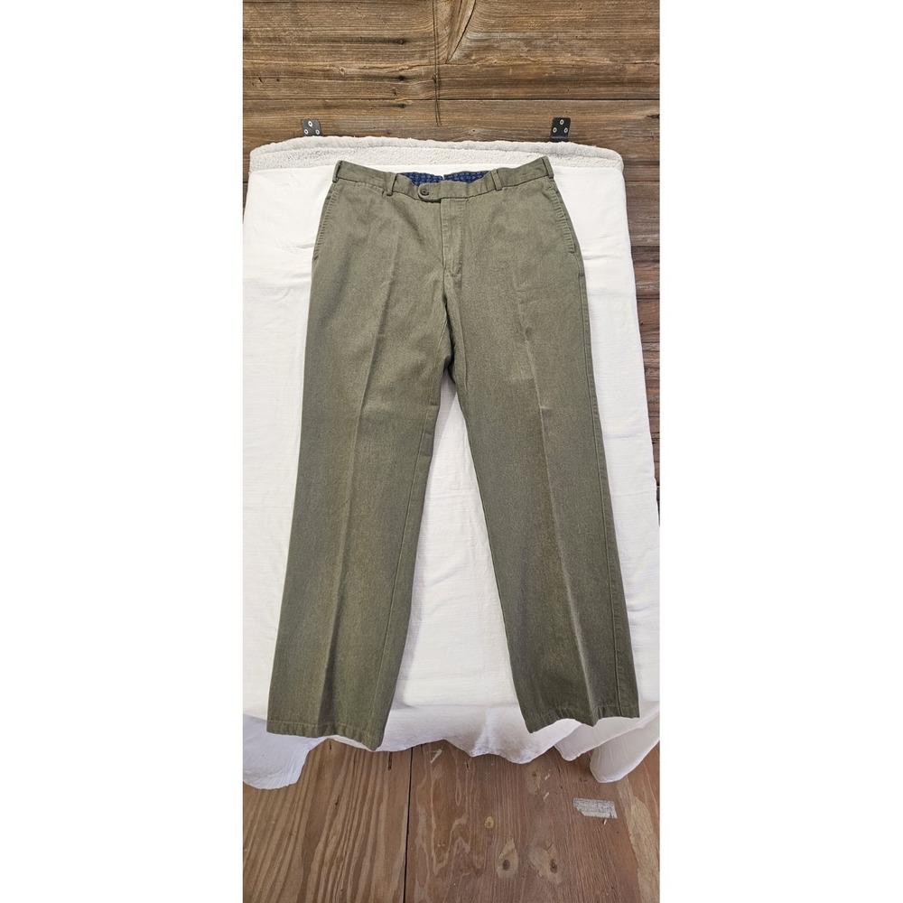 Peter Millar Men's Casual Slacks Size 36 Color- Olive
